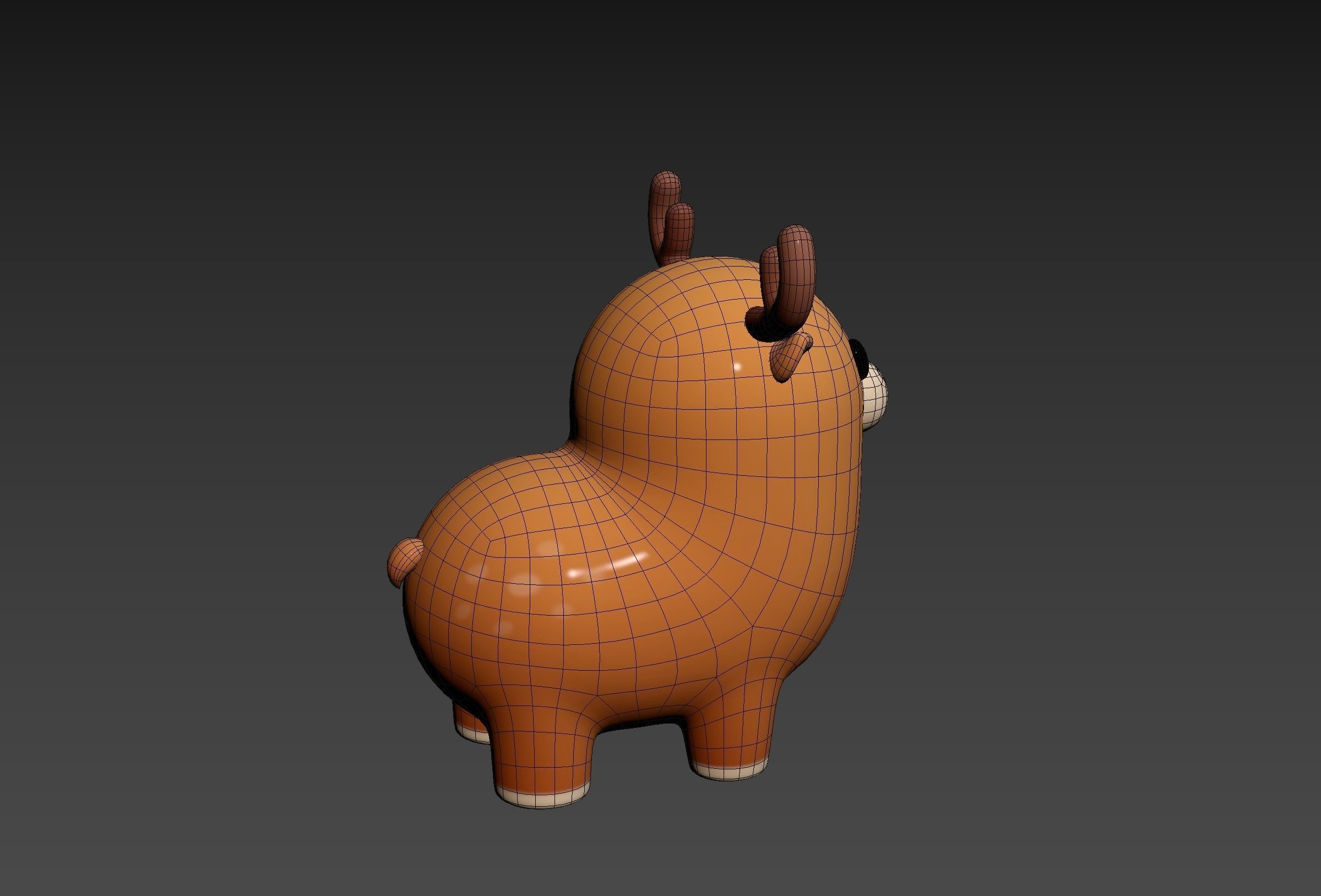 Deer Character 3D model_24