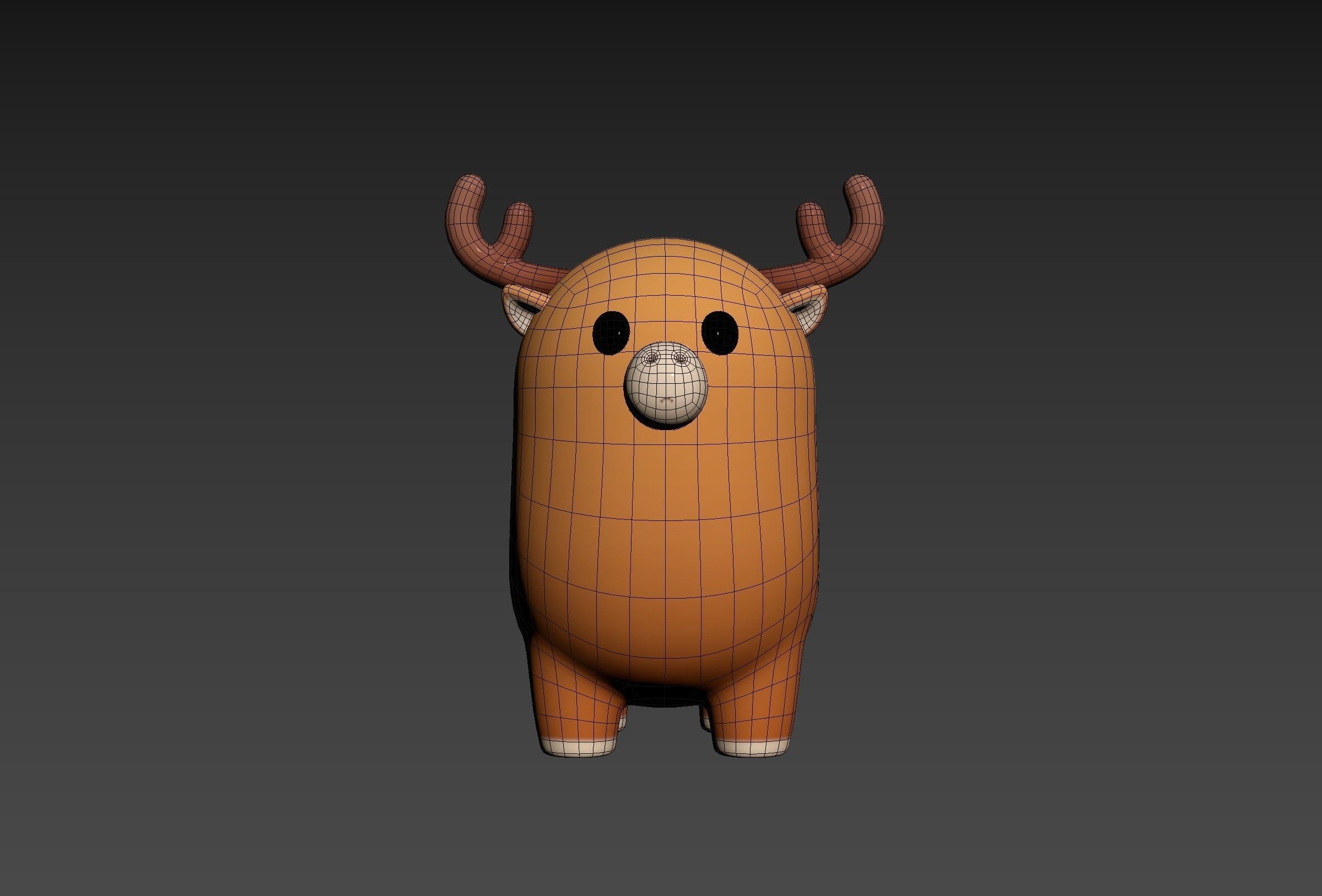 Deer Character 3D model_21