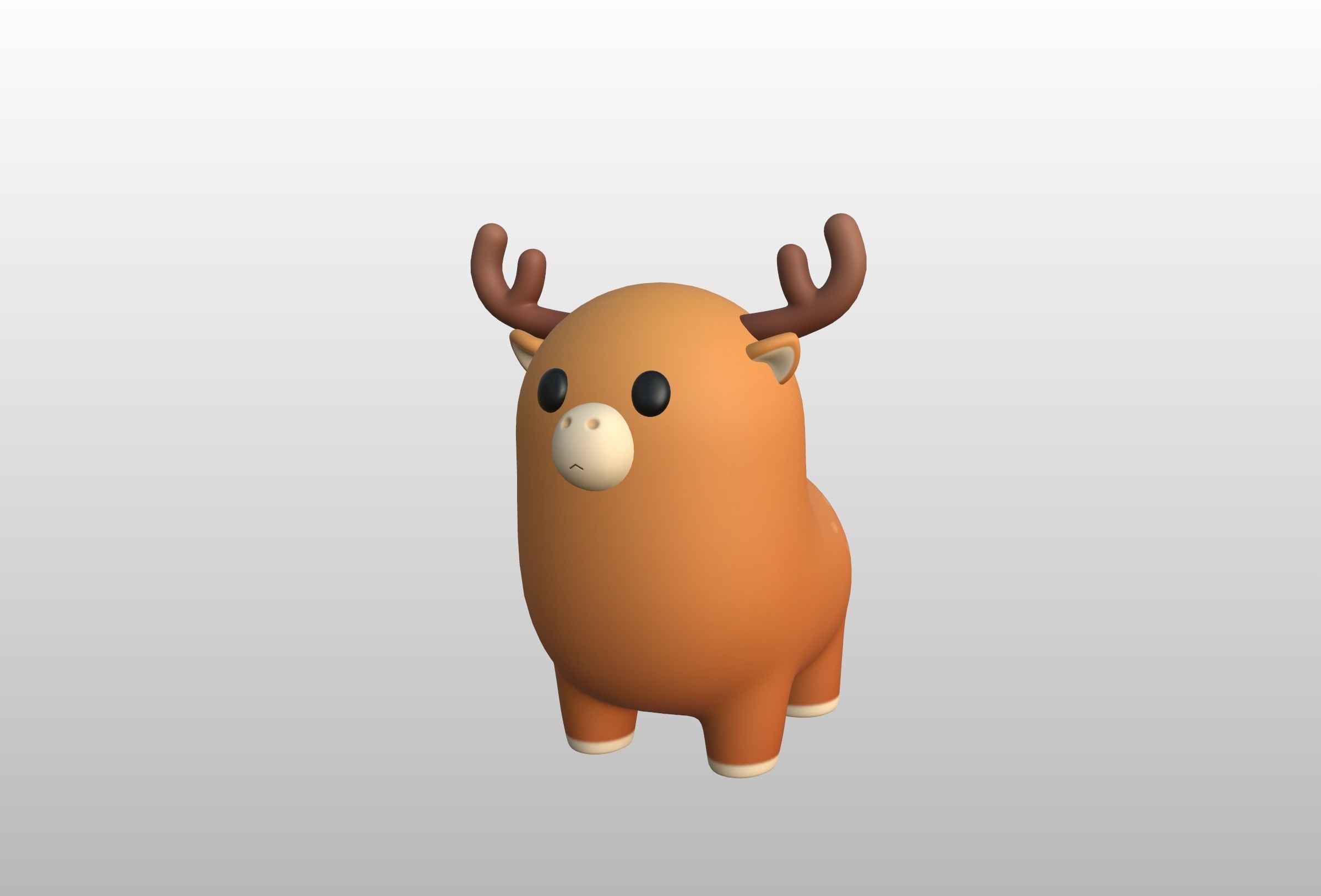 Deer Character 3D model_10