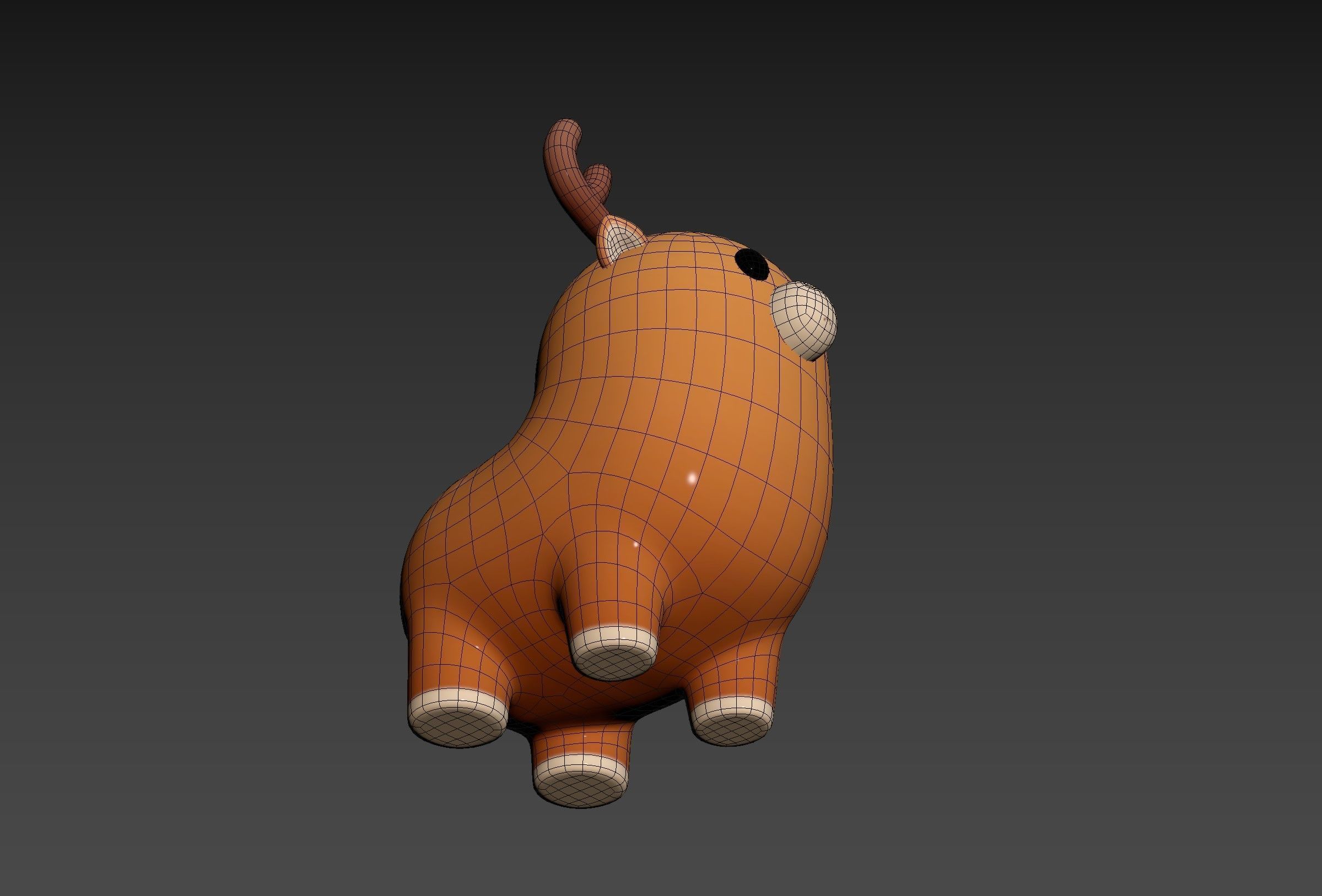 Deer Character 3D model_23
