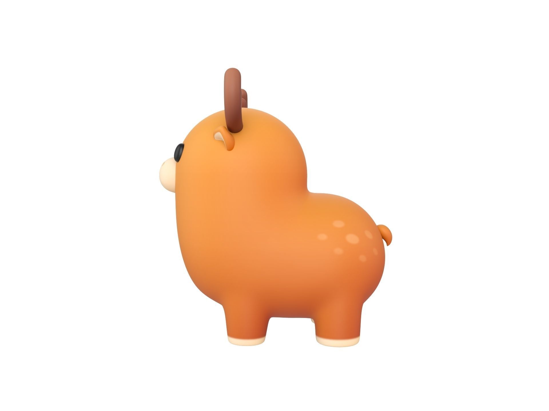 Deer Character 3D model_7
