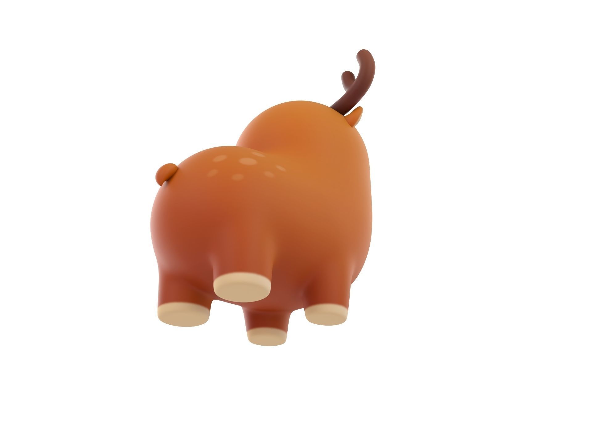 Deer Character 3D model_4