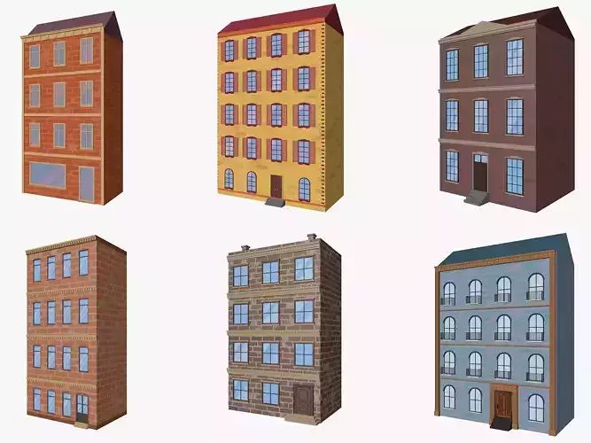 Cartoon Buildings Pack