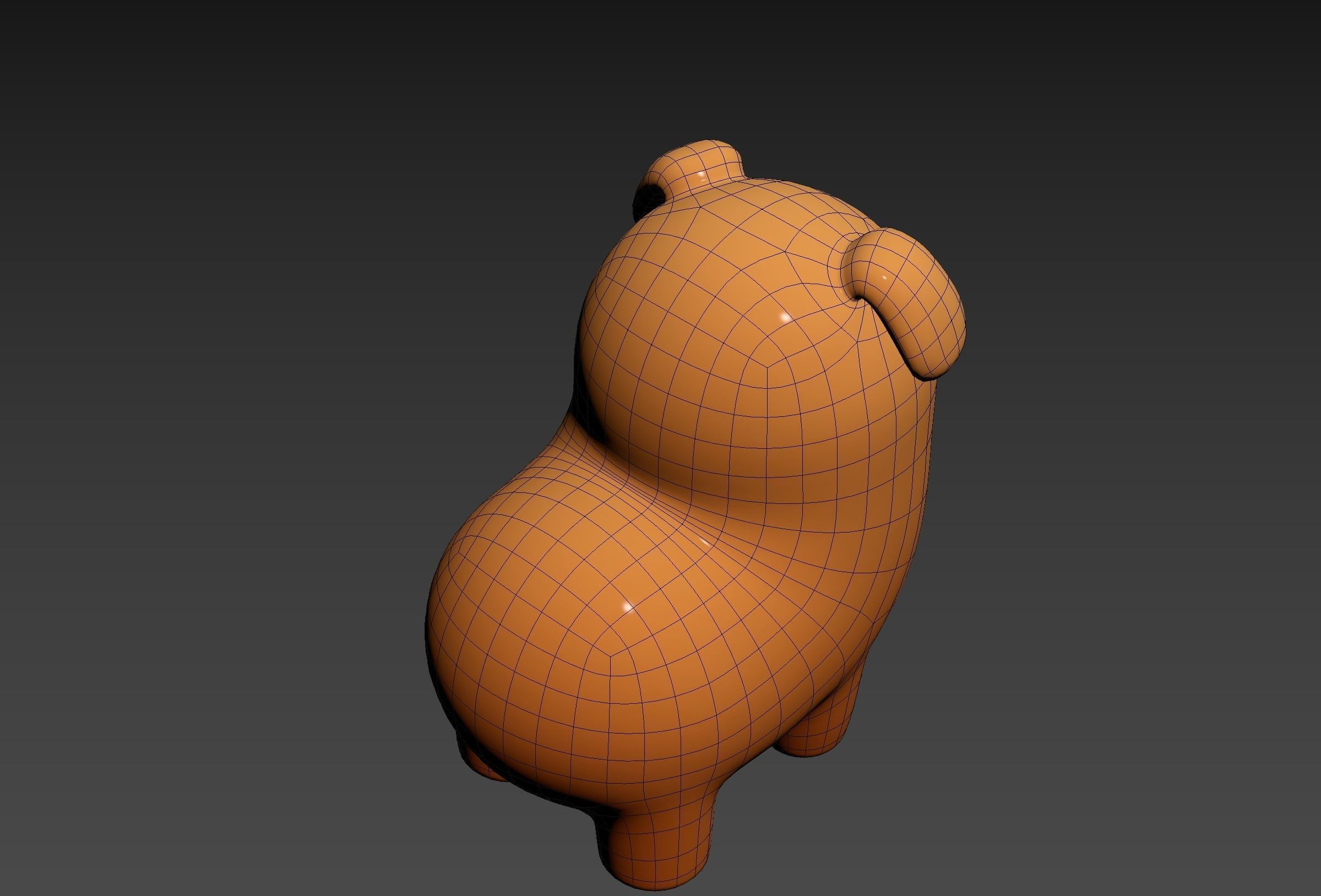 Dog Character 02 3D model_25