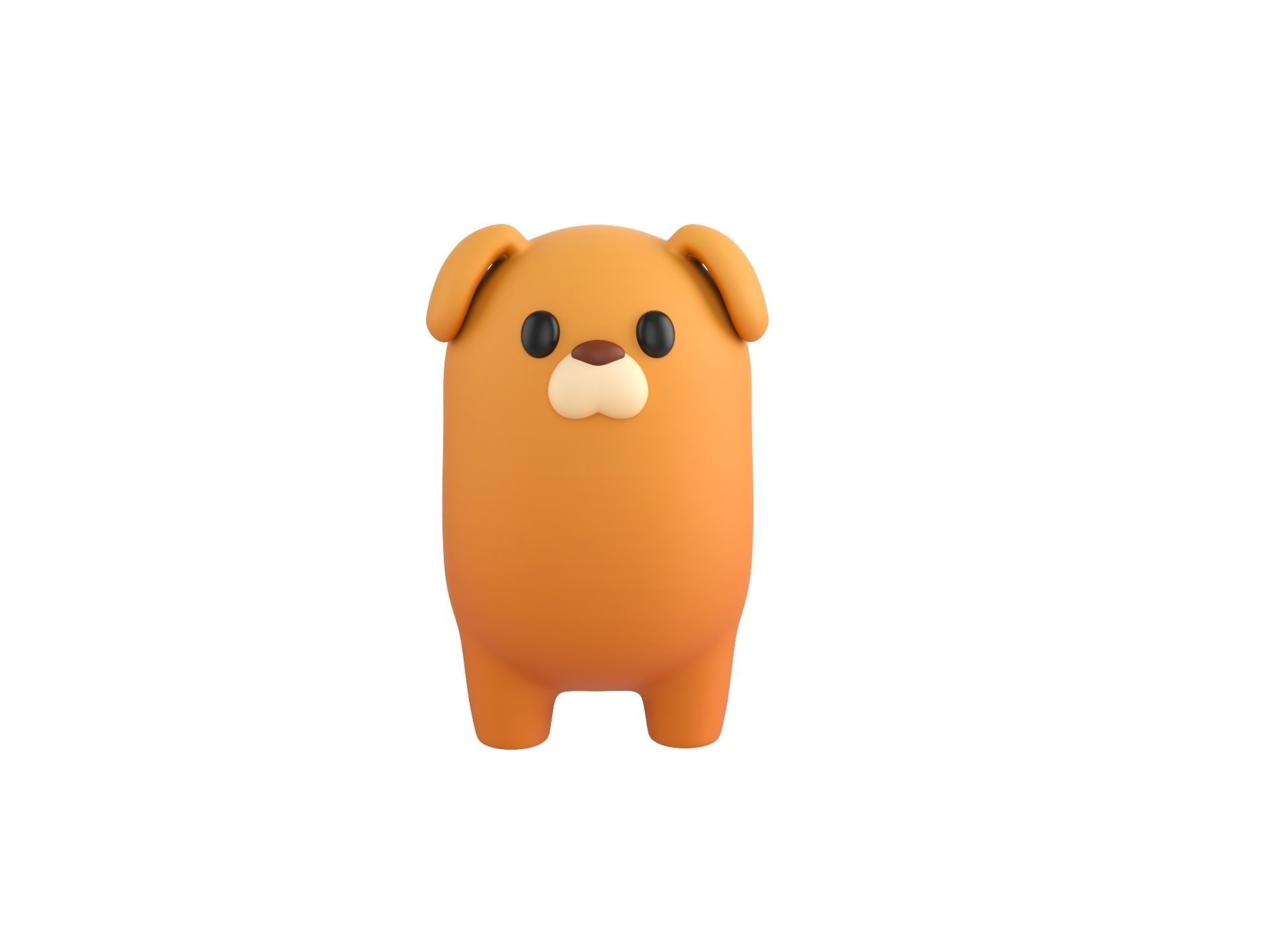 Dog Character 02 3D model_1