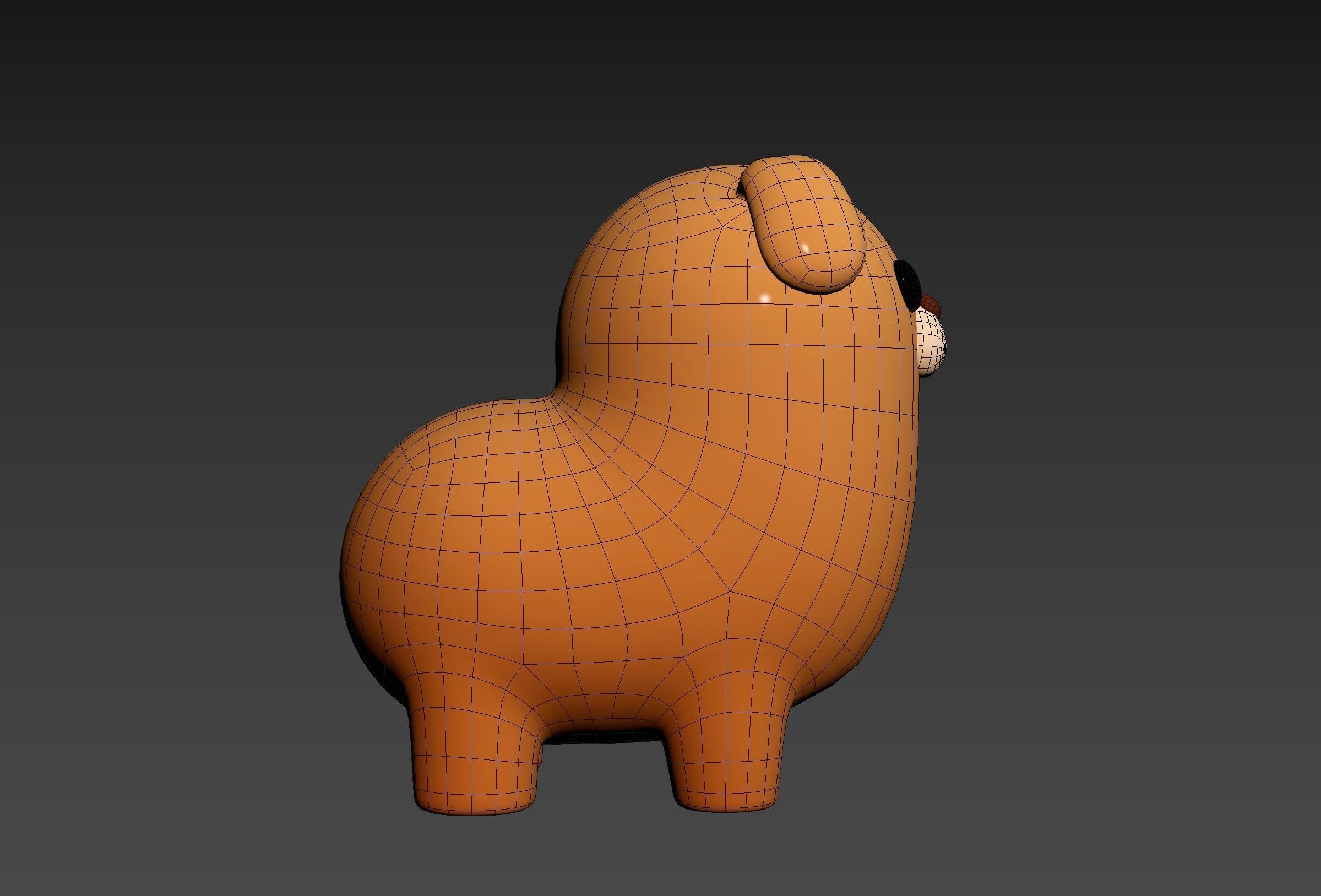 Dog Character 02 3D model_24