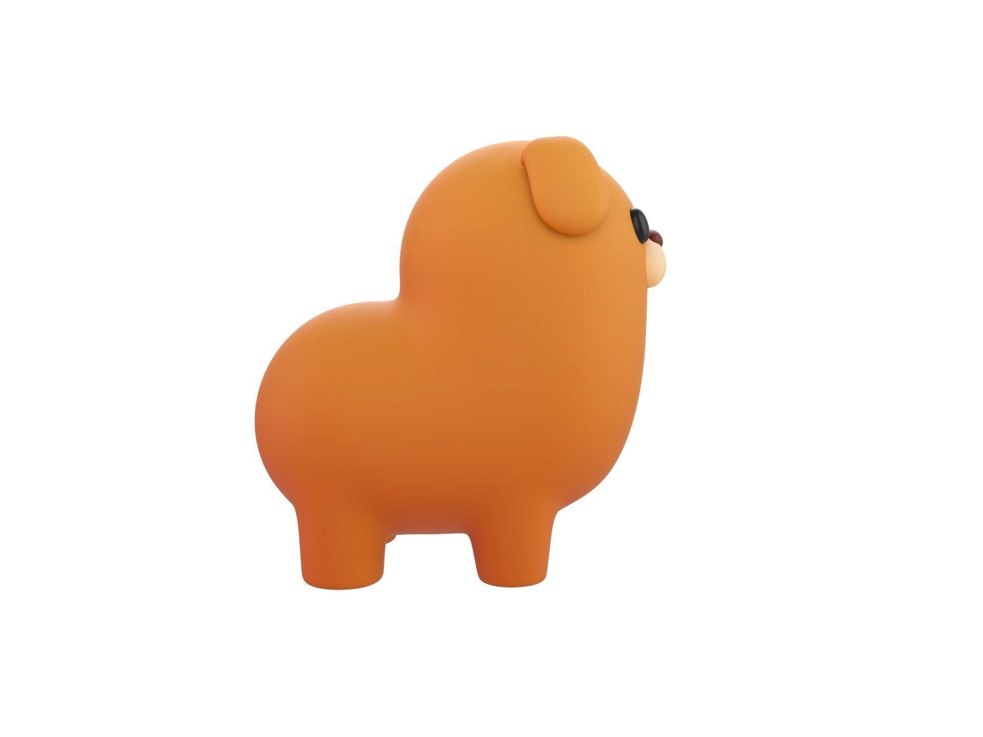 Dog Character 02 3D model_3