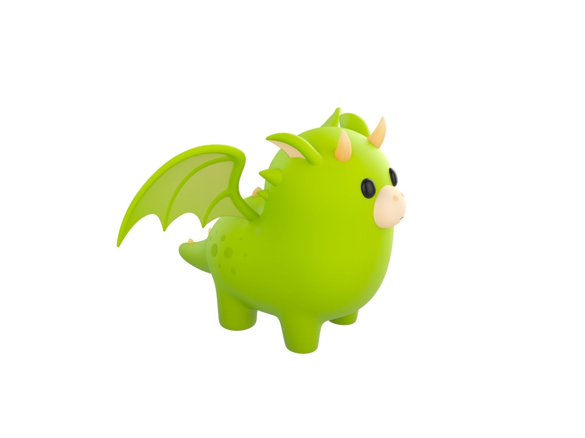 Dragon Character 3D model_2