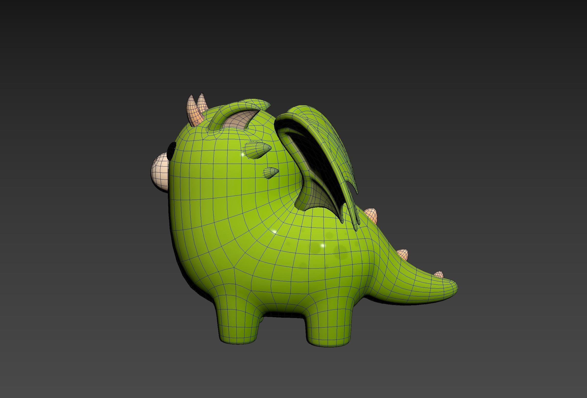 Dragon Character 3D model_26