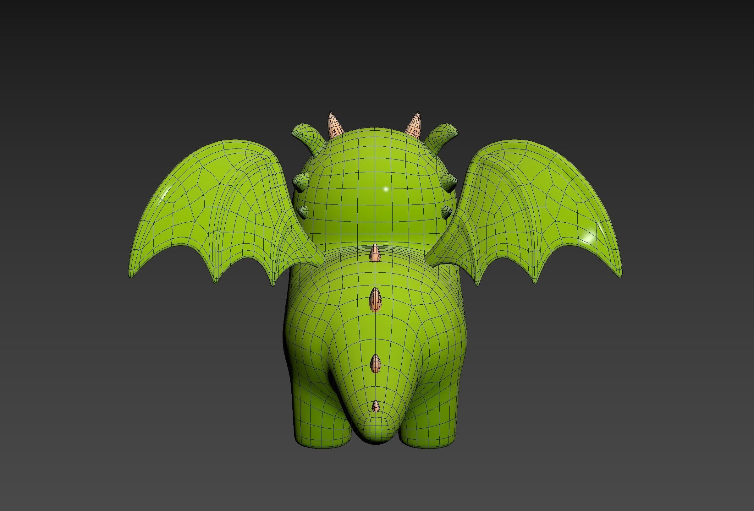 Dragon Character 3D model_25