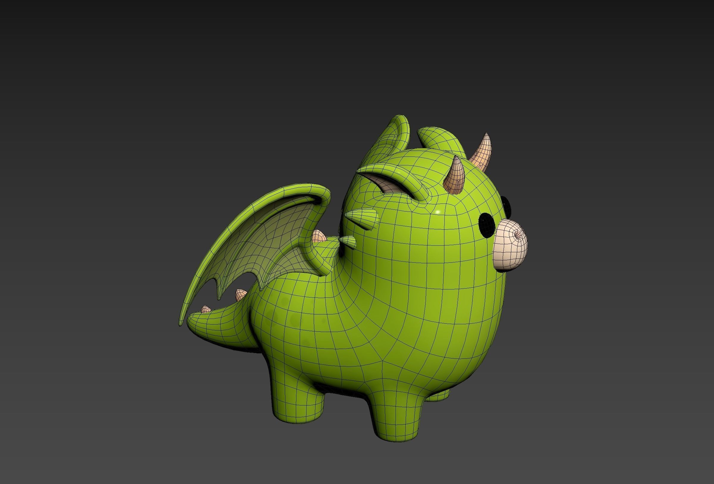 Dragon Character 3D model_22
