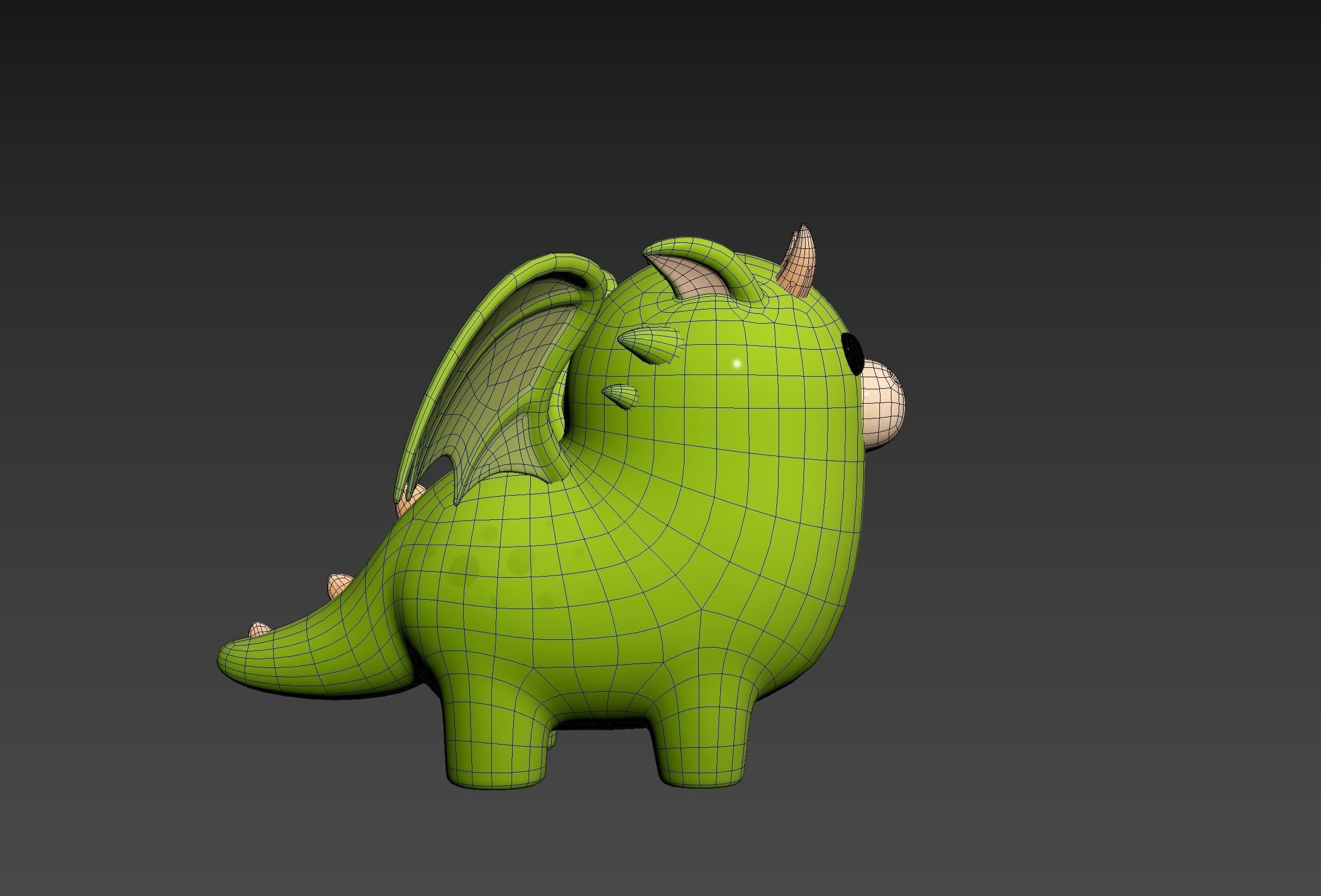 Dragon Character 3D model_23