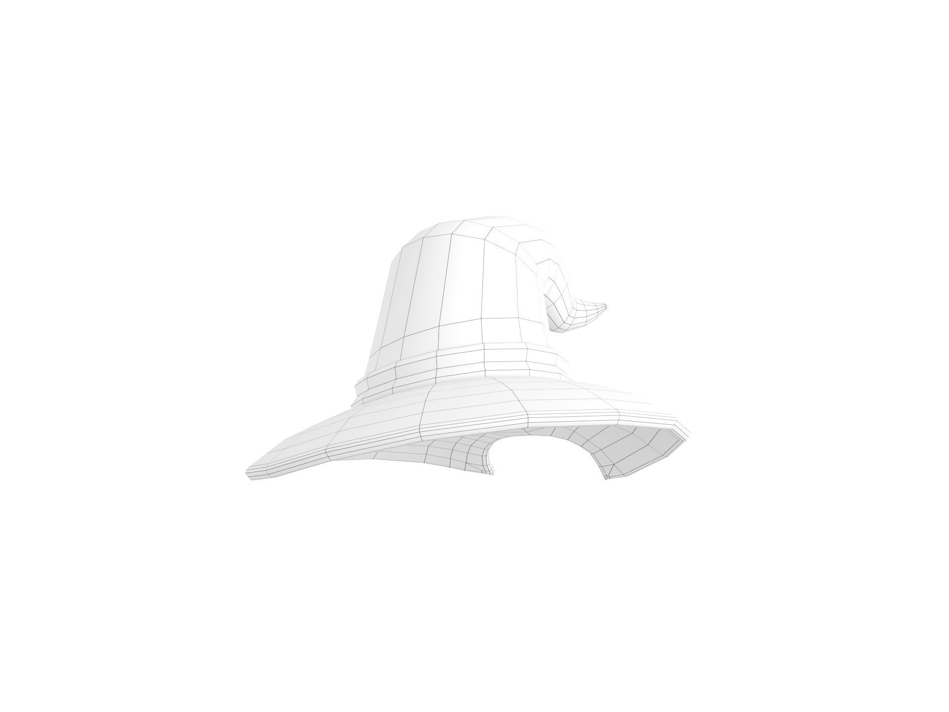 Witch Hat 3D model_29