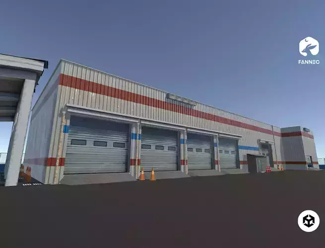 Modular - Car Service Garage Parking Interior Exterior - Unity