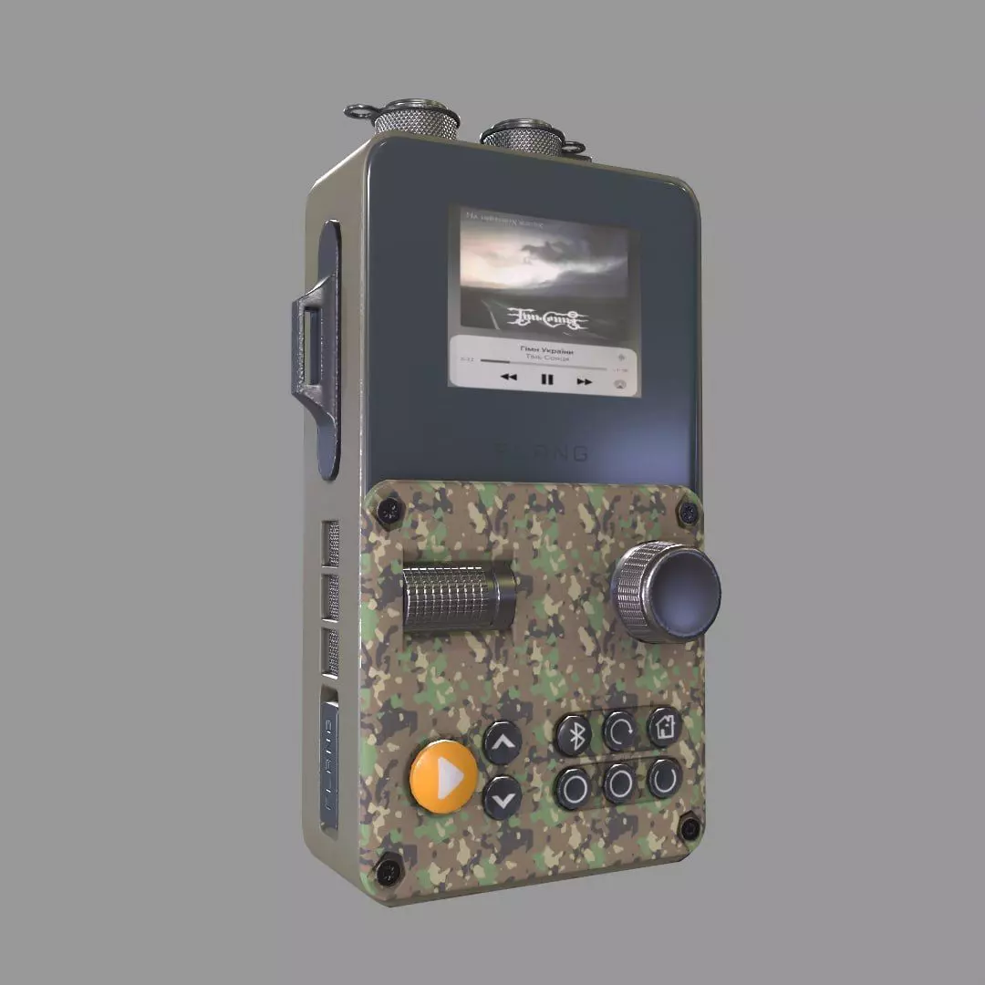 MP3 Flange Low-poly 3D model_0