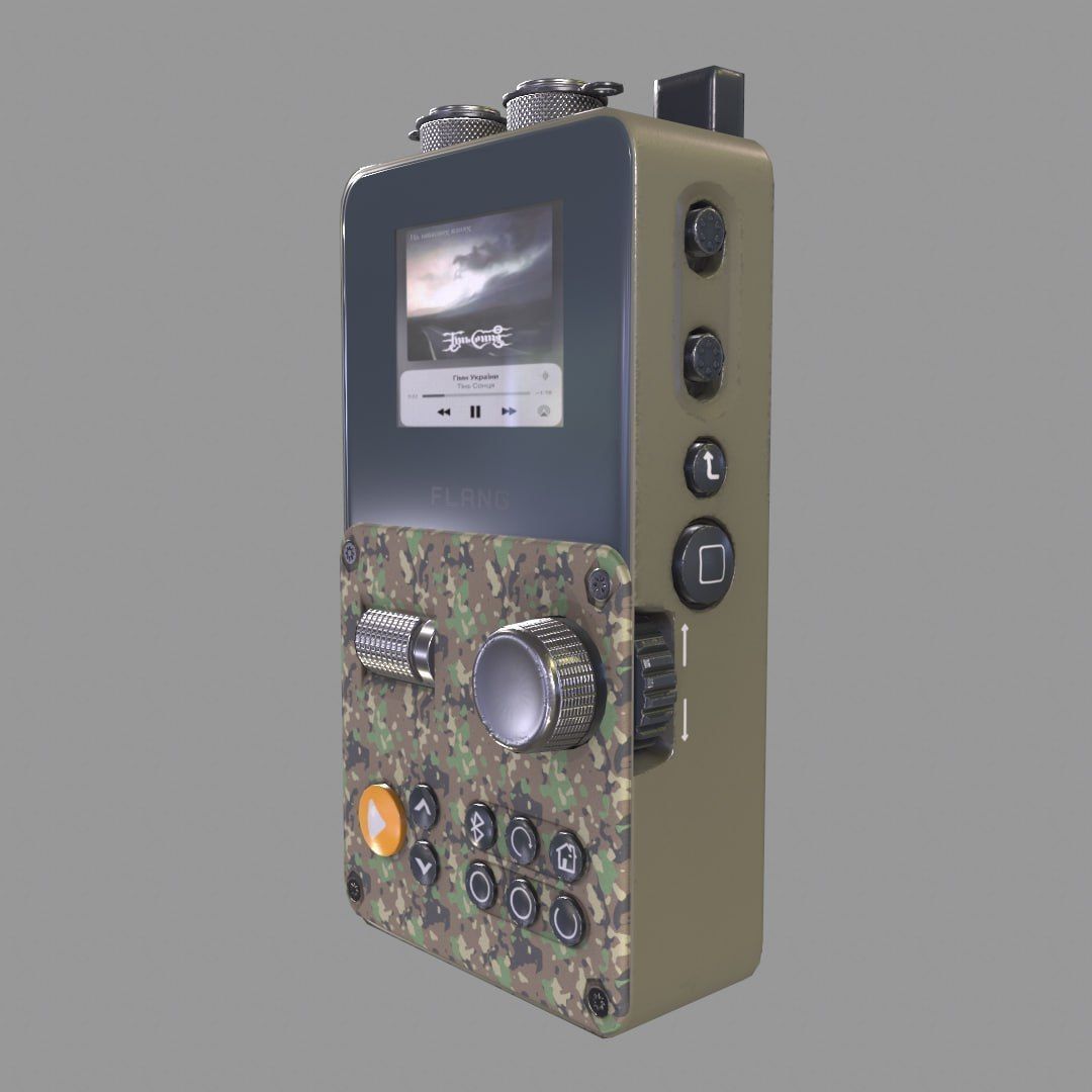 MP3 Flange Low-poly 3D model_1