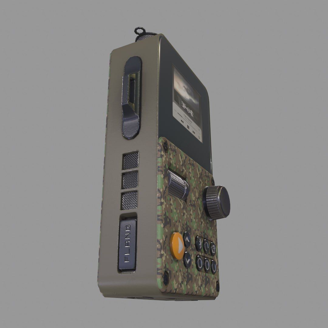 MP3 Flange Low-poly 3D model_3