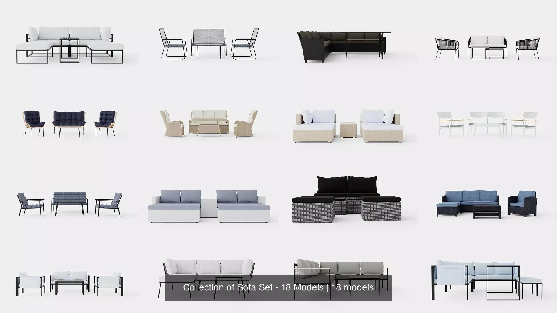 Collection of Sofa Set - 18 Models _0