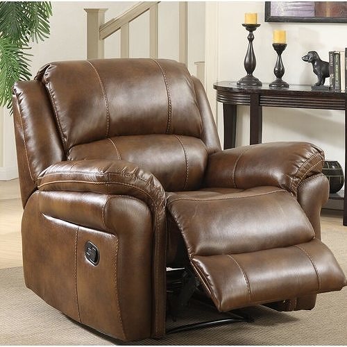 Bull Arles Wide Faux Leather Standard Recliner - 5 Colour 3D model