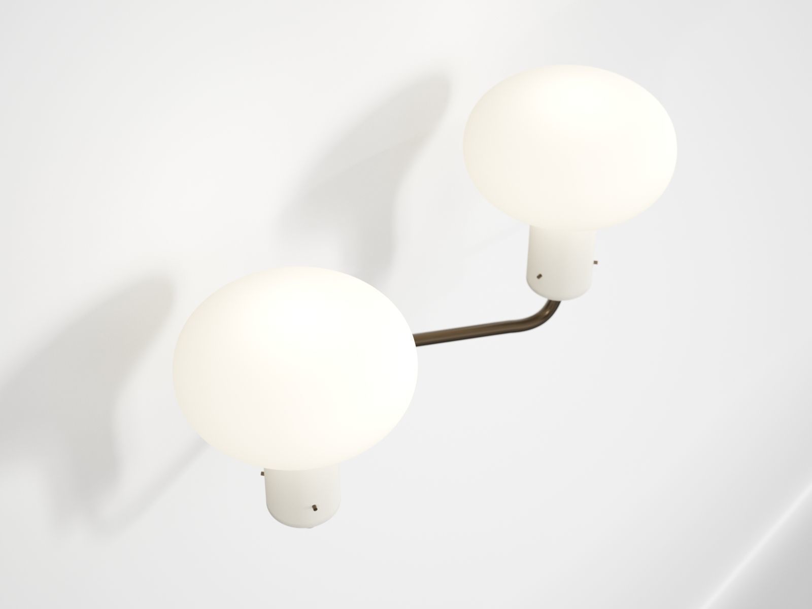 Galleria Two Light by Ignazio Gardella for Tato 3D model_3