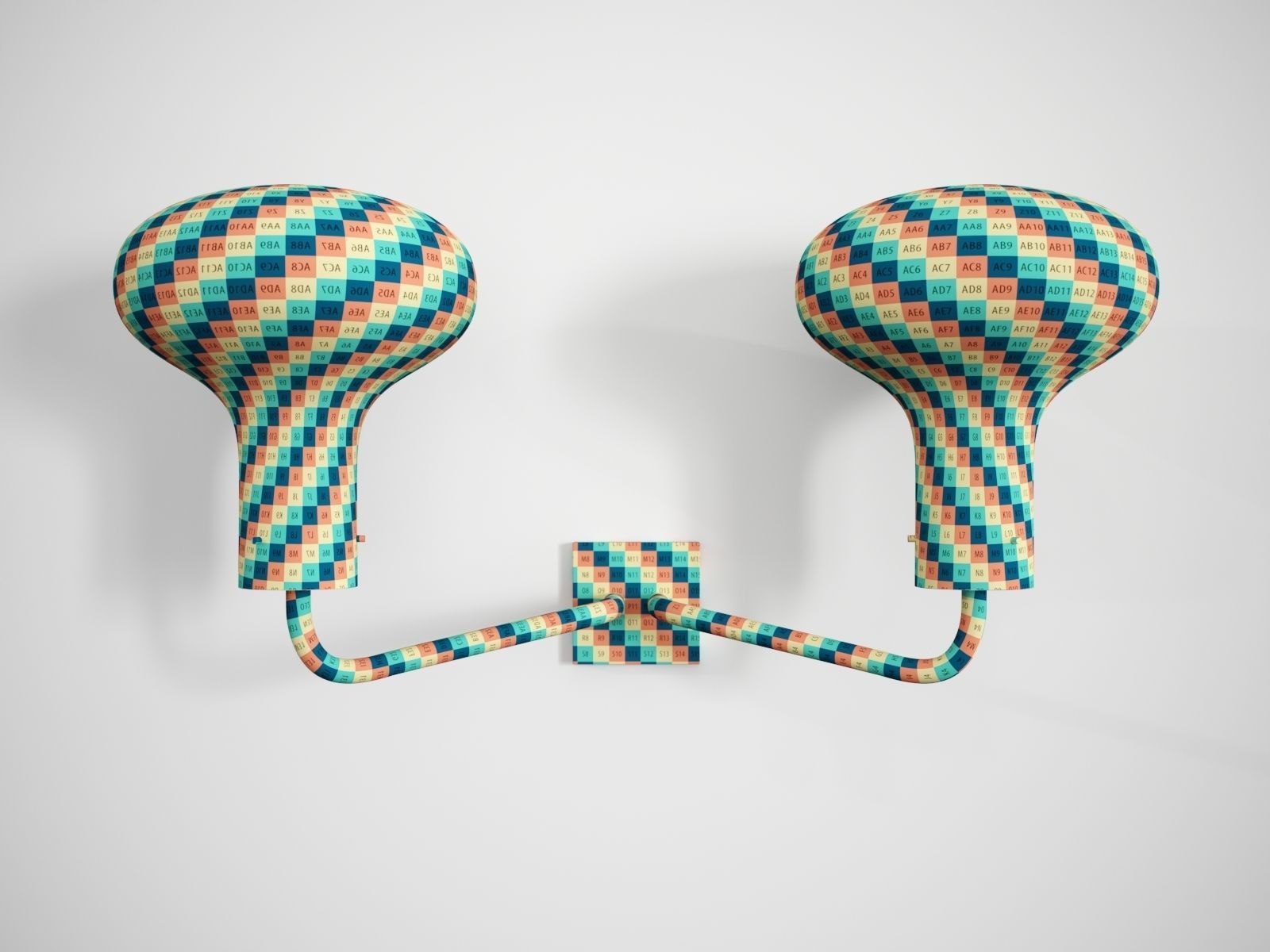 Galleria Two Light by Ignazio Gardella for Tato 3D model_6