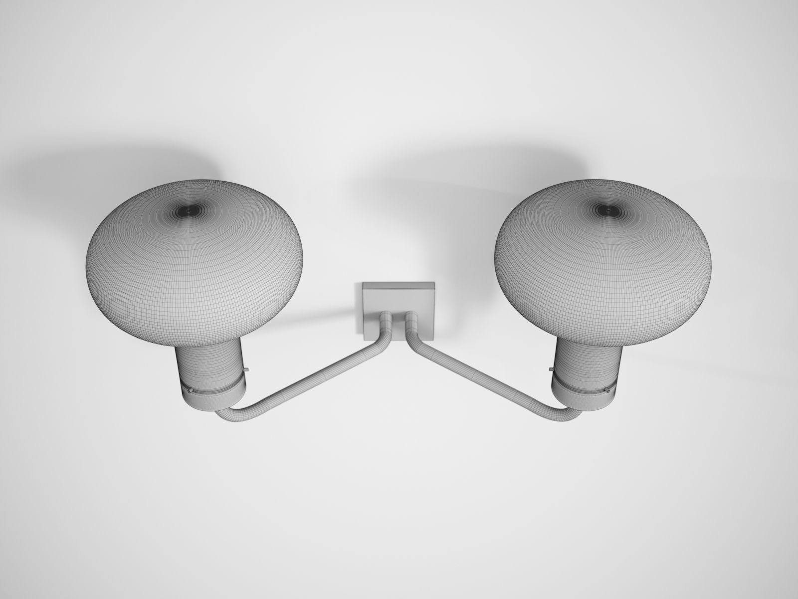 Galleria Two Light by Ignazio Gardella for Tato 3D model_12