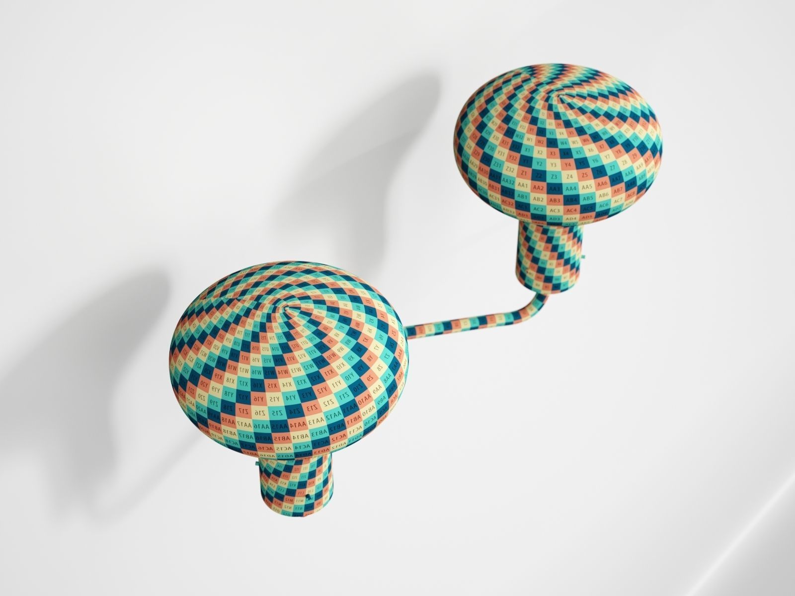 Galleria Two Light by Ignazio Gardella for Tato 3D model_8