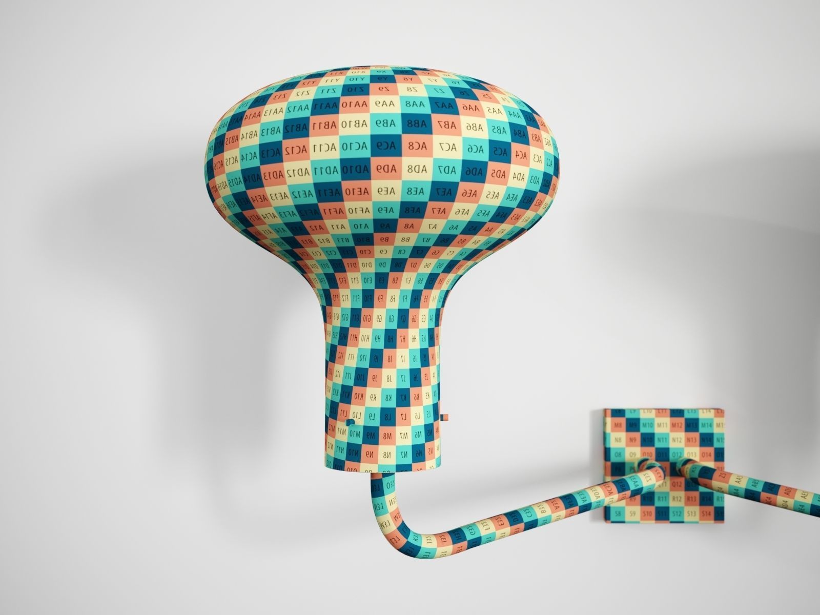 Galleria Two Light by Ignazio Gardella for Tato 3D model_10