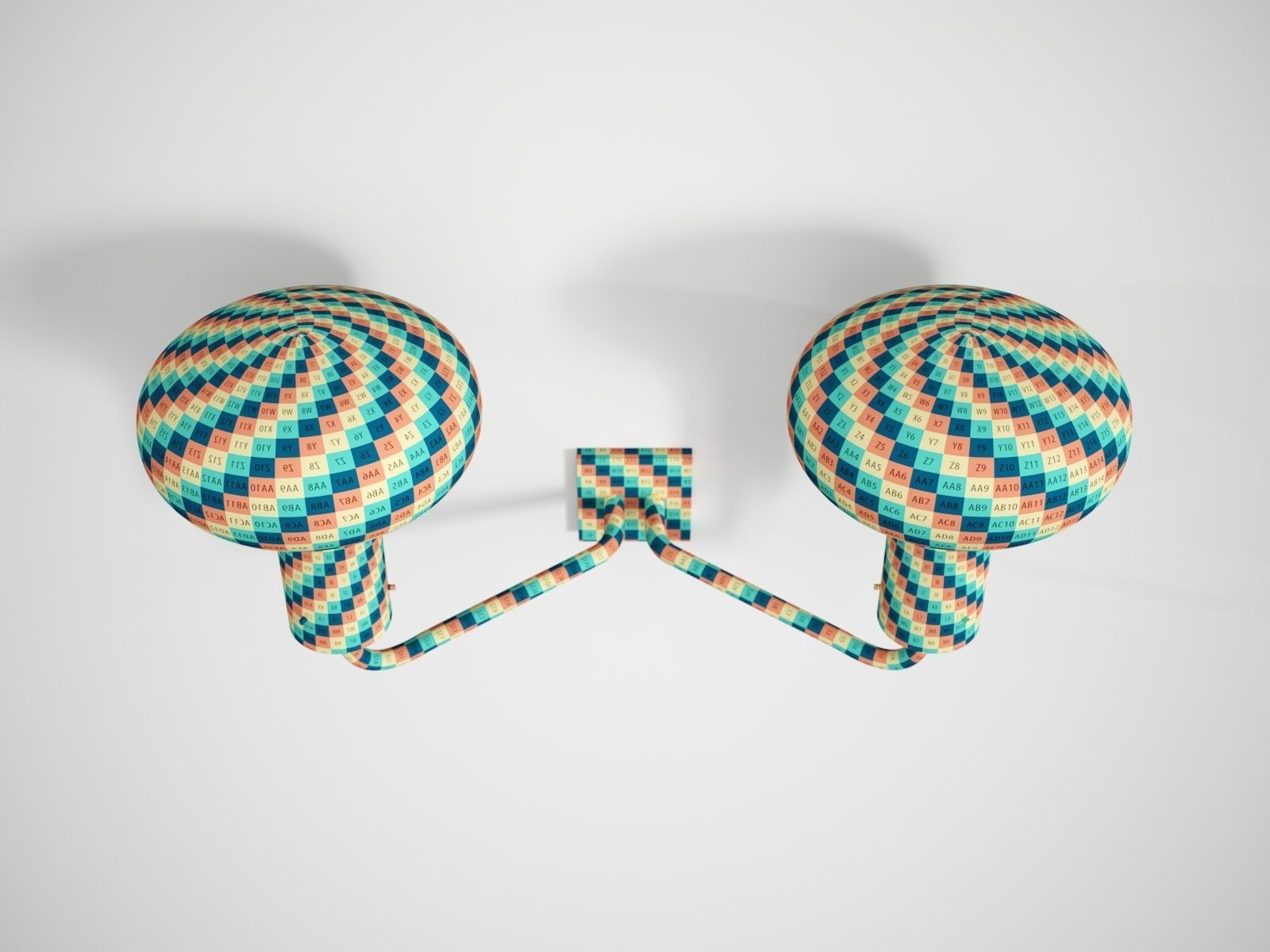 Galleria Two Light by Ignazio Gardella for Tato 3D model_7