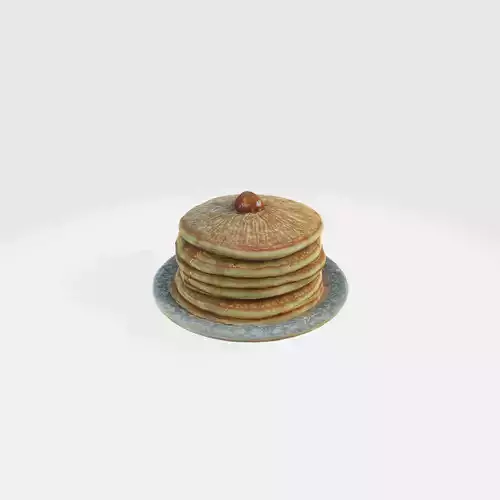 A stack of pancakes 