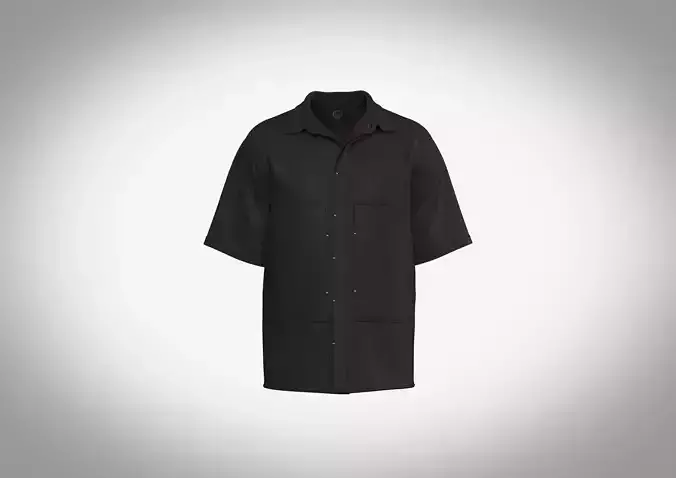 Mens Shirt with textured fabric oversized and pockets 