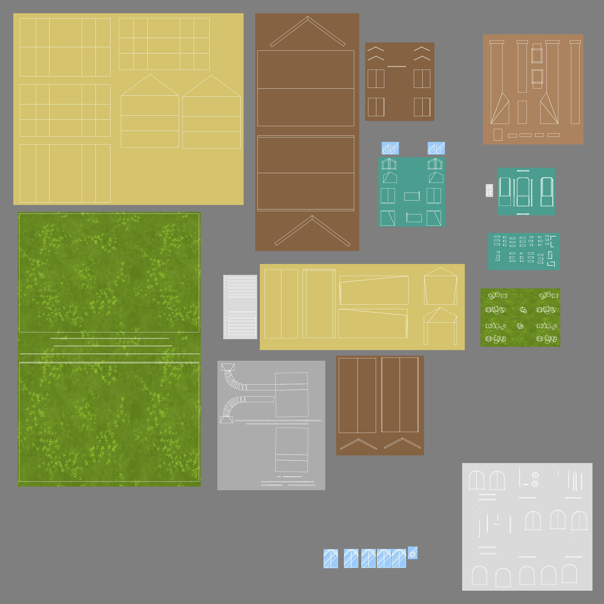 Cartoon House Pack Low-poly 3D model_16