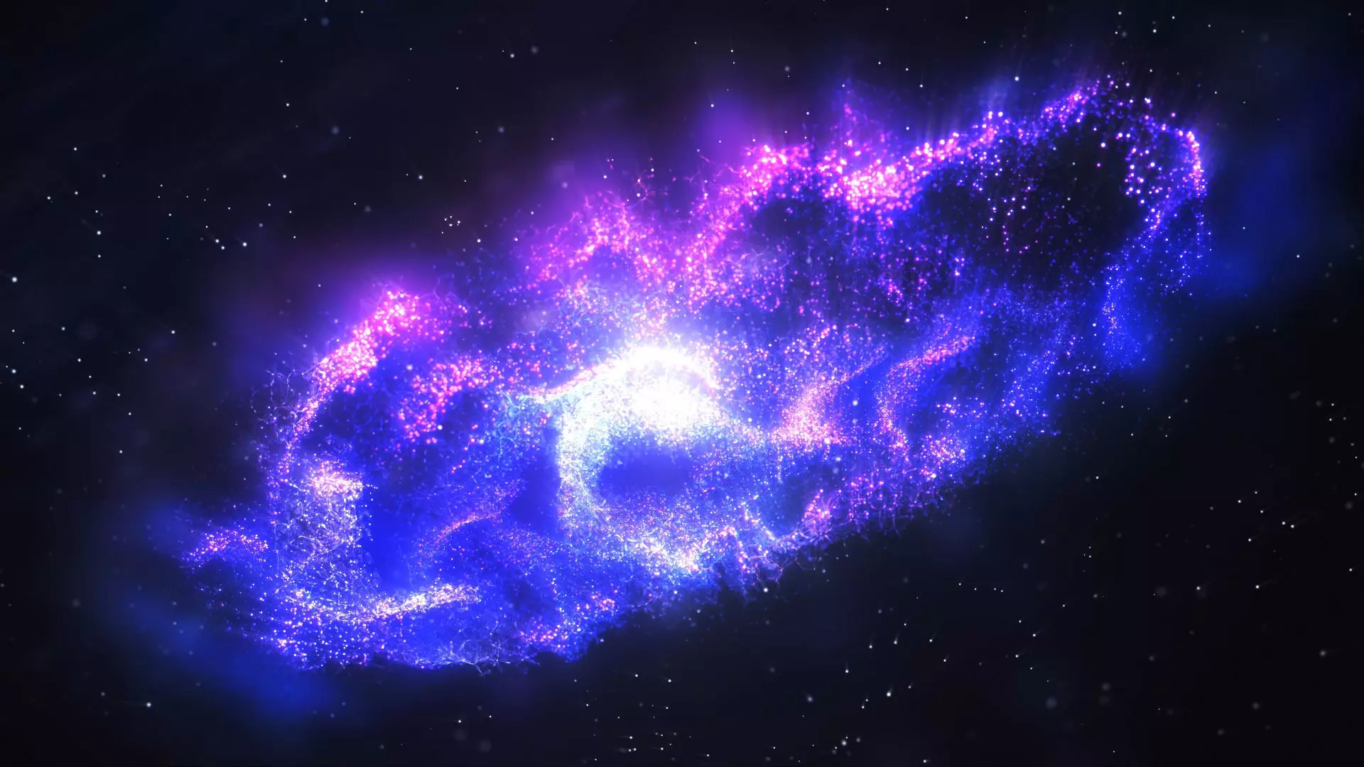 Universe Galaxy Stars Starlight Particles Special Effects 3D model_0