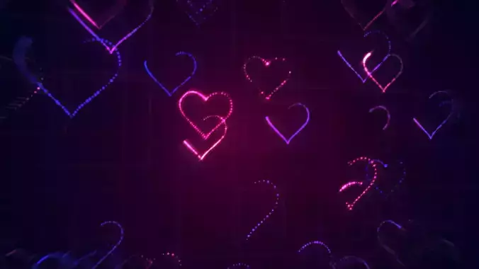 Love neon array dynamic background