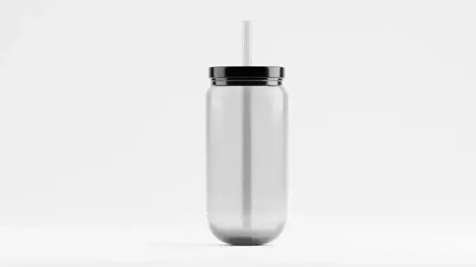 Glass can 3D model