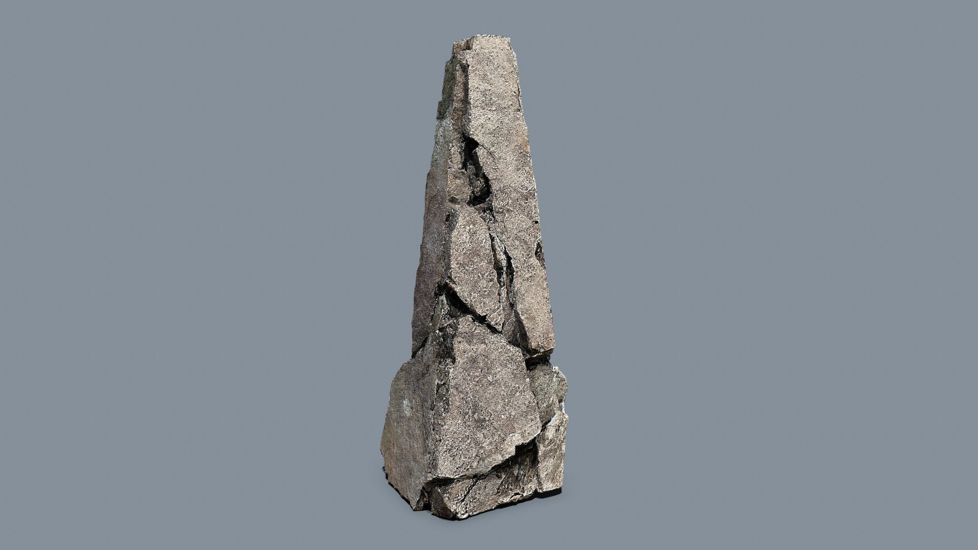 desert cliff rocks Low-poly 3D model_6