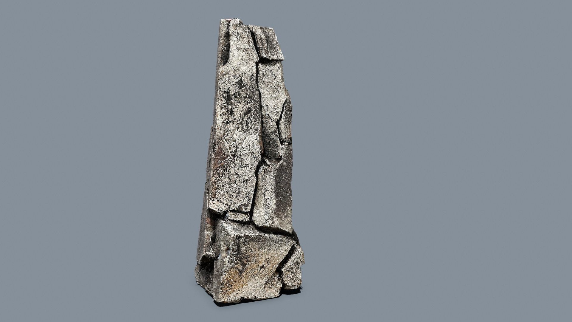 desert cliff rocks Low-poly 3D model_8