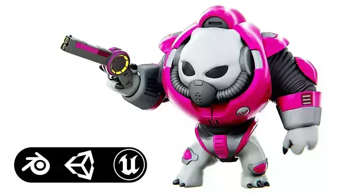 ALIEN TROOPER 5-V  Rigged for Unreal Engine - Unity - MIXAMO 