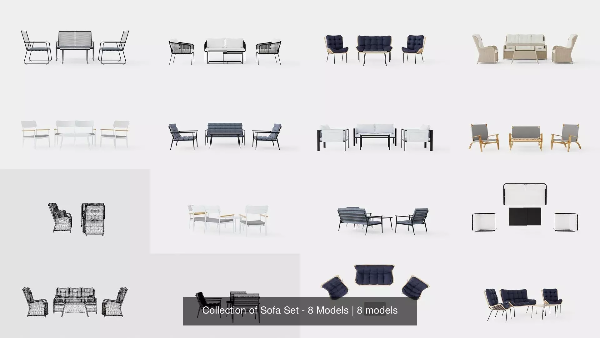 Collection of Sofa Set - 8 Models _0