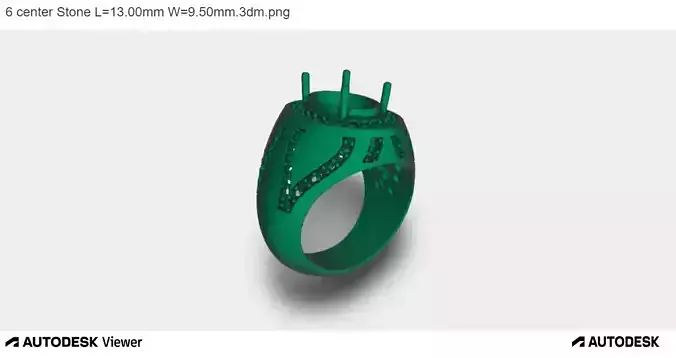 Men Ring with an Oval Cut Center Stone