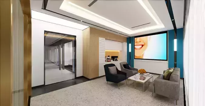 Dental Clinic -  Hospital corridor  - lobby reception