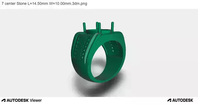 Men Ring with an Oval Cut Center Stone