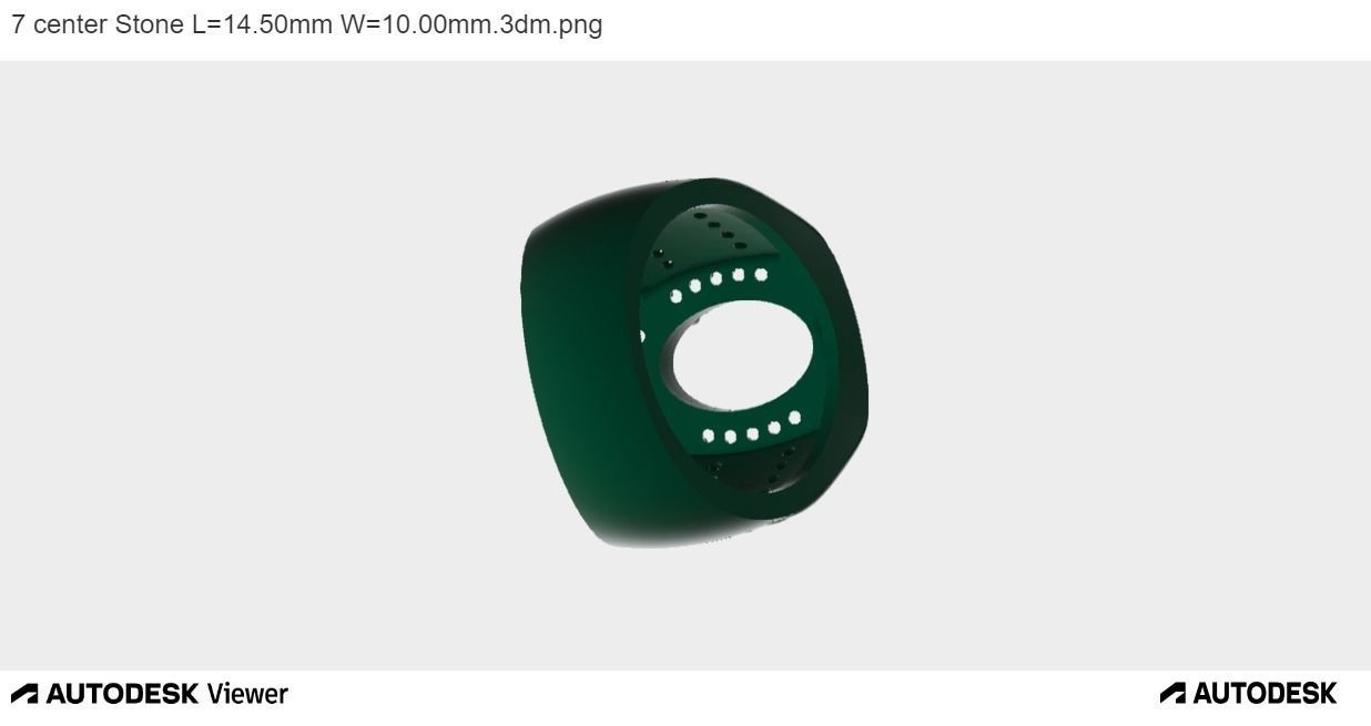 Men Ring with an Oval Cut Center Stone 3D print model_5