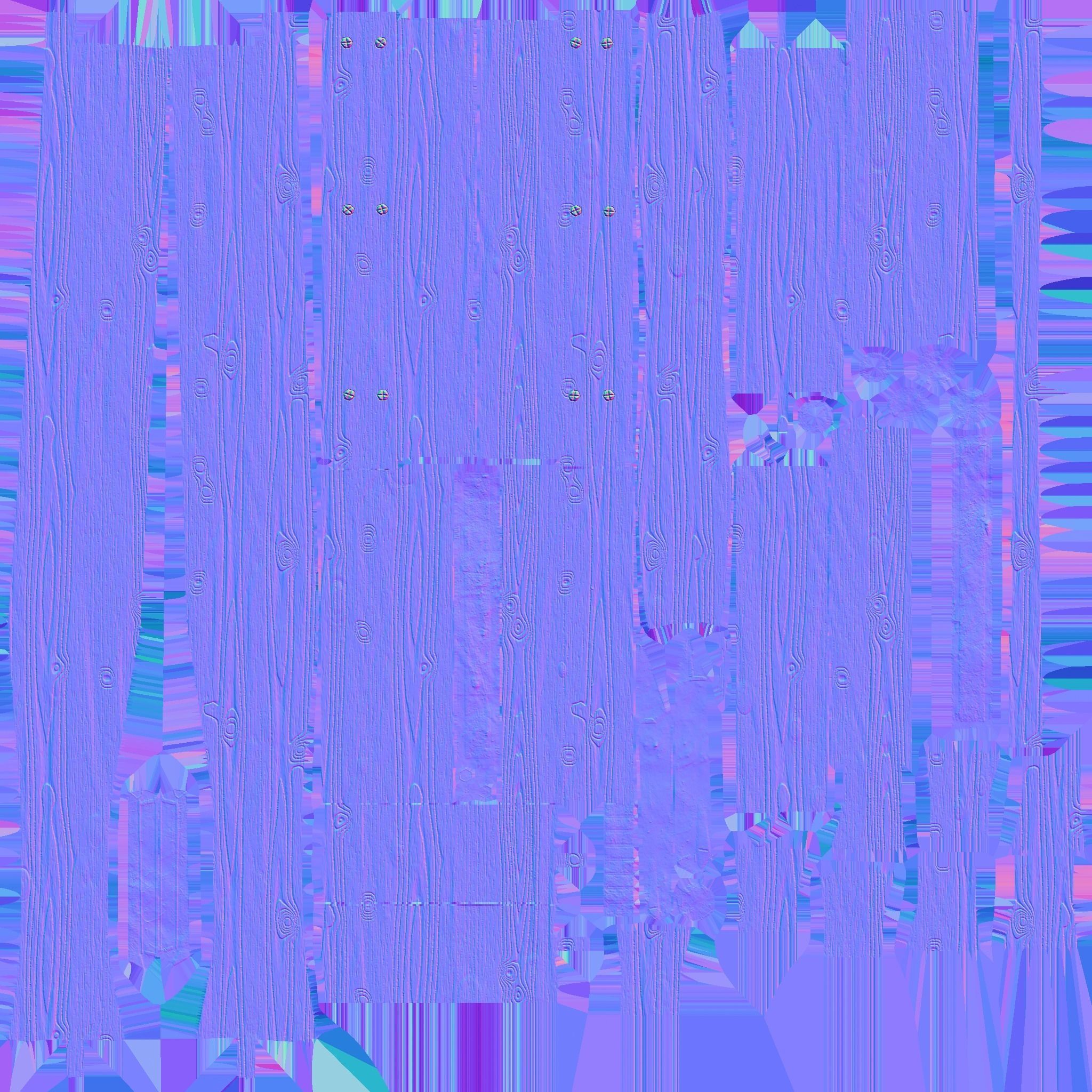 Old Wheelbarrow Dark Low-Poly PBR VR AR Low-poly 3D model_17