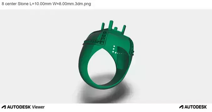 Men Ring with an Asscher Cut Center Stone