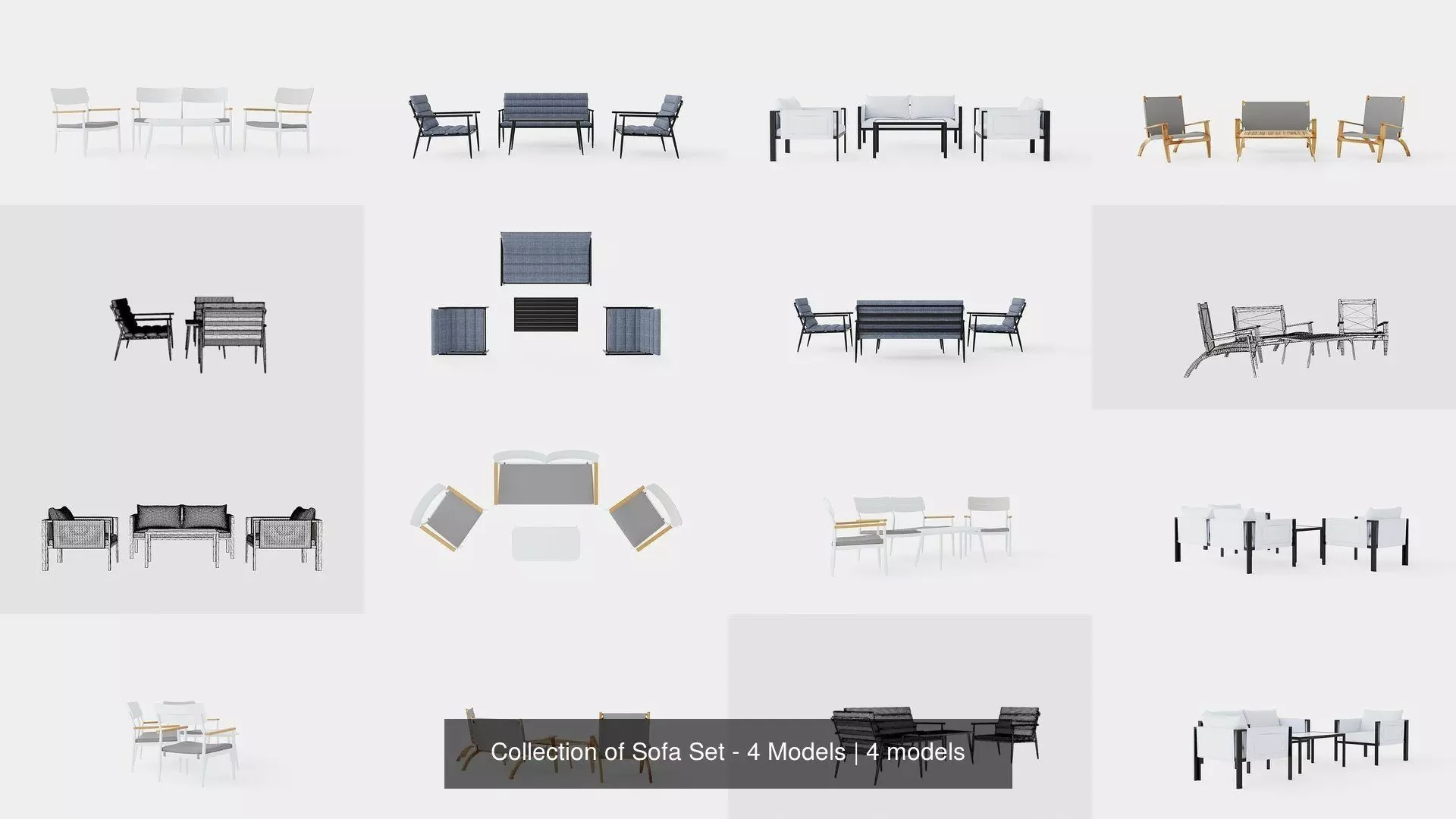 Collection of Sofa Set - 4 Models _0