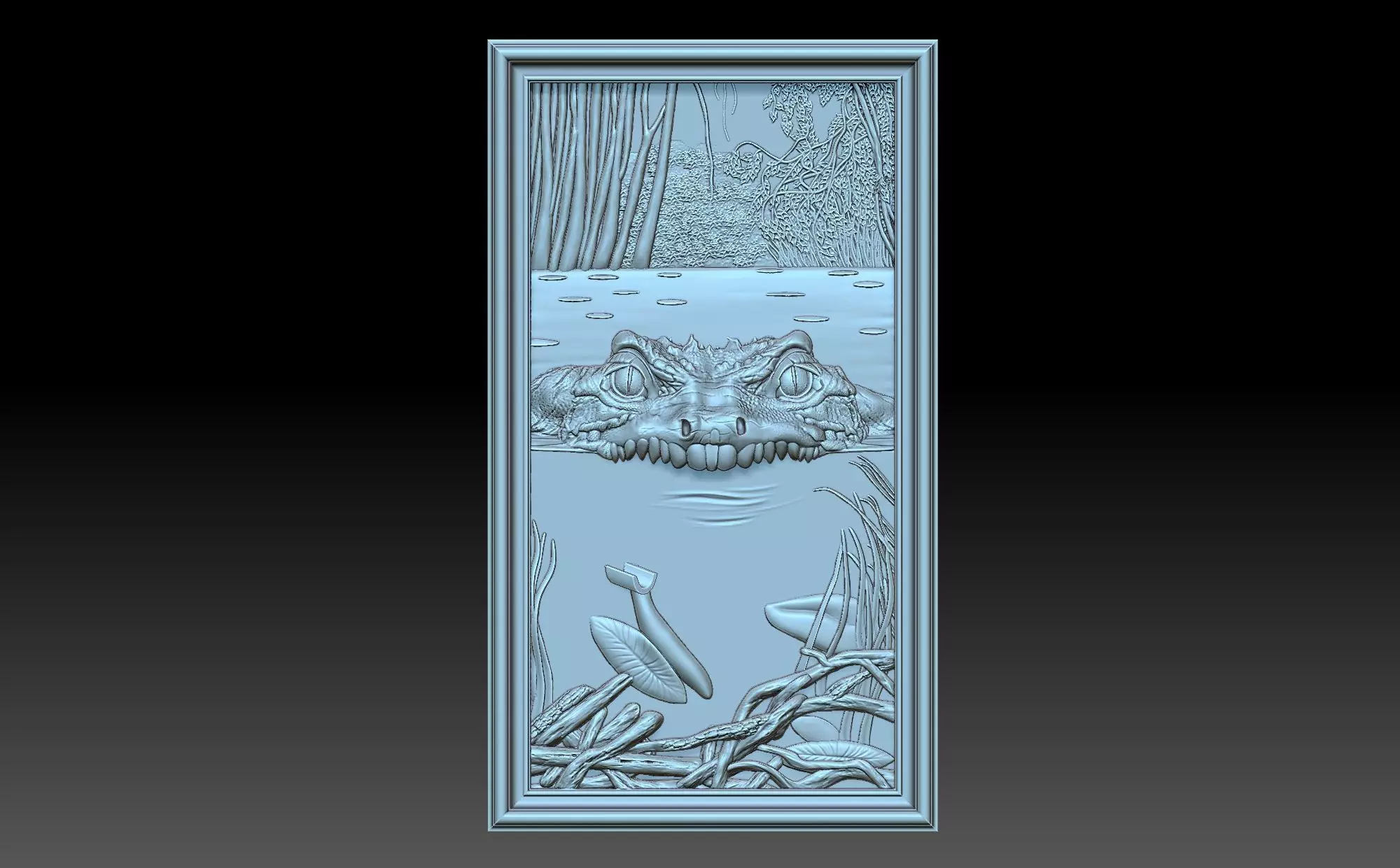 Crocodile 3D print model