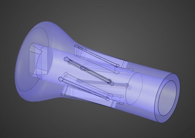 Renaissance Rackett 3D print model_3