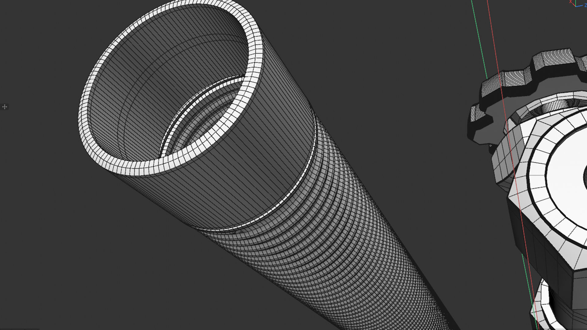 Needle valve 3D model_2