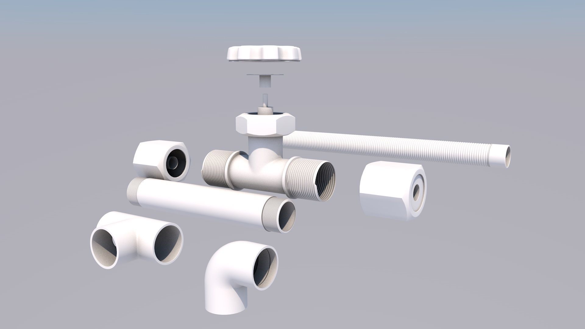 Needle valve 3D model_12